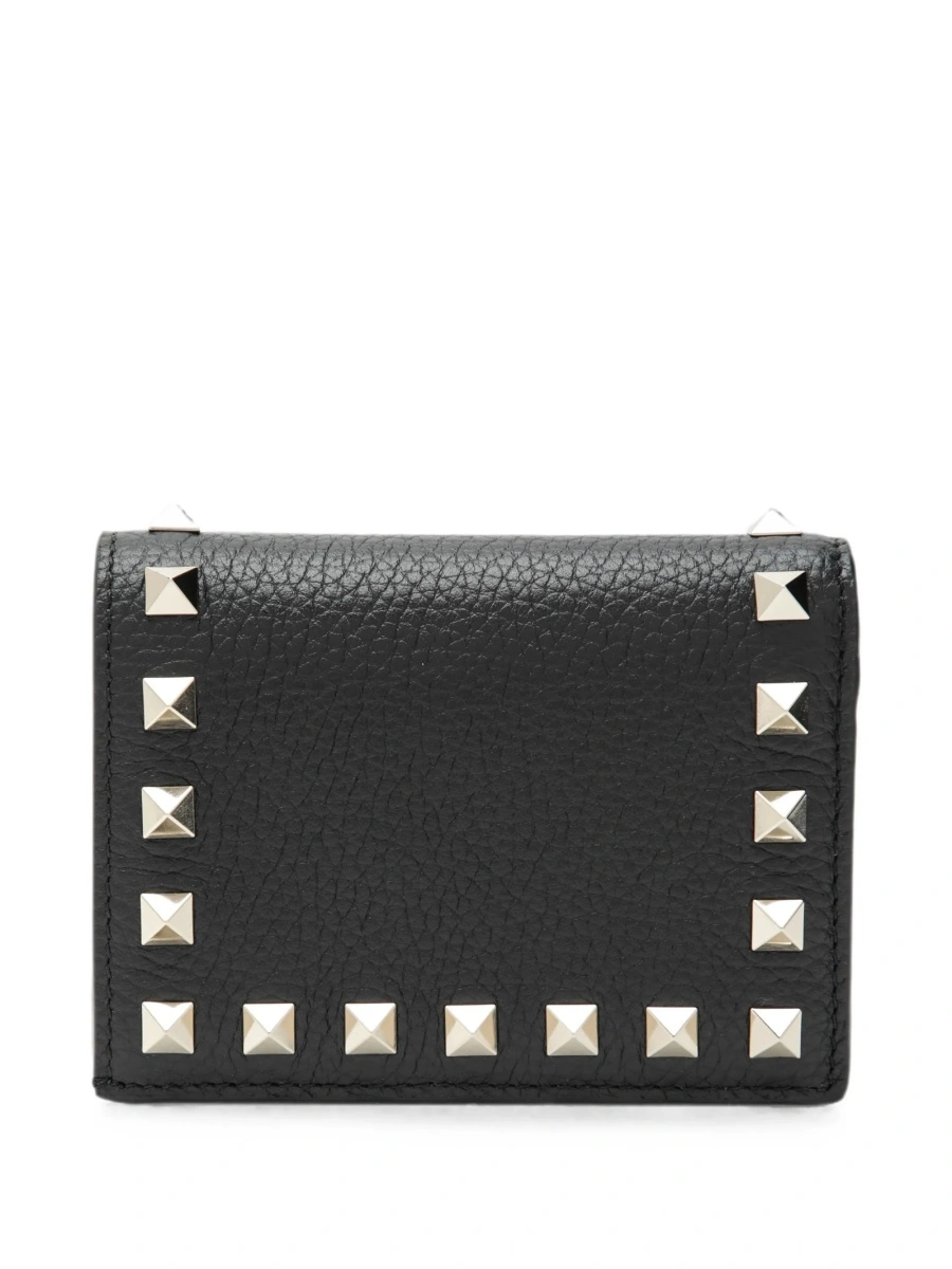 Portofel Valentino Garavani Rockstud negru din piele - Img 2