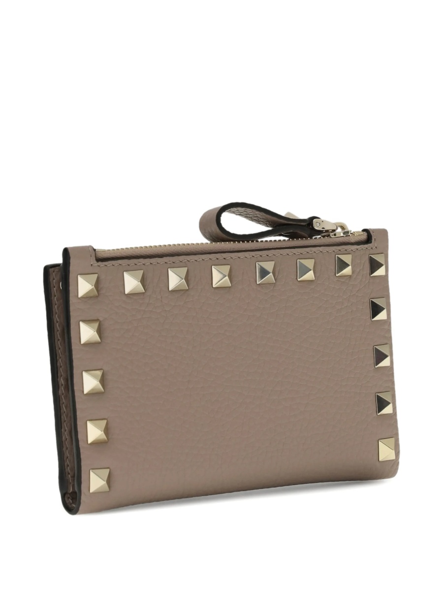 Portofel Valentino Garavani Rockstud neutru din piele - Img 2