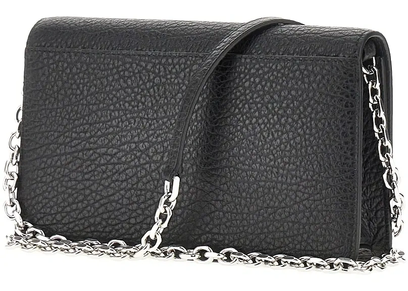 Portofele 'Four Stitches' leather clutch with chain - Img 2