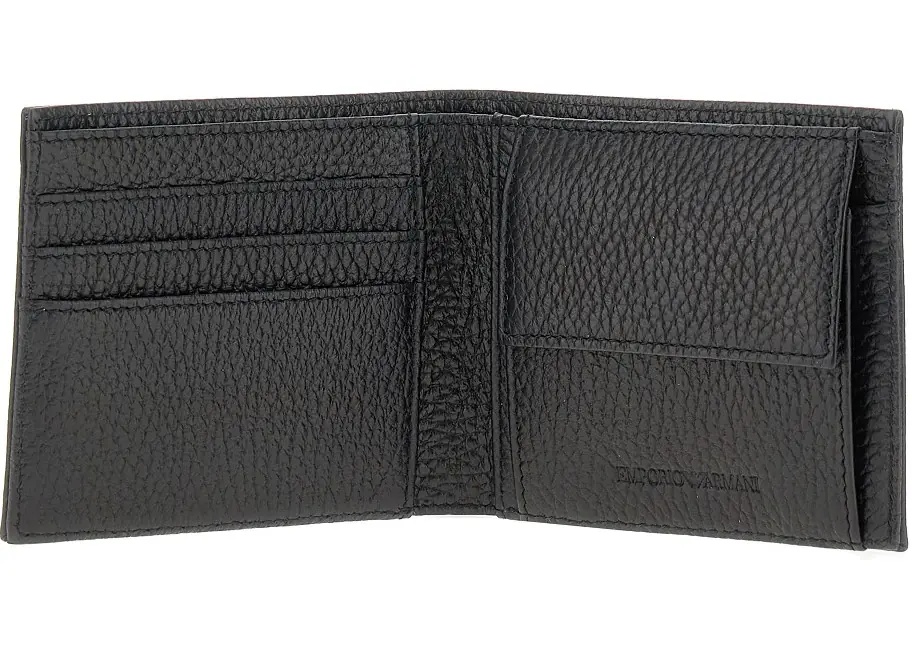 Portofele Grained leather bi-fold wallet - Img 3