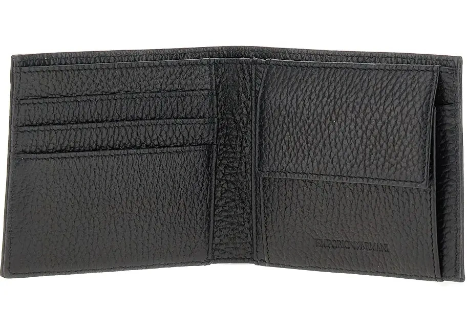 Portofele Grained leather bi-fold wallet - Img 3