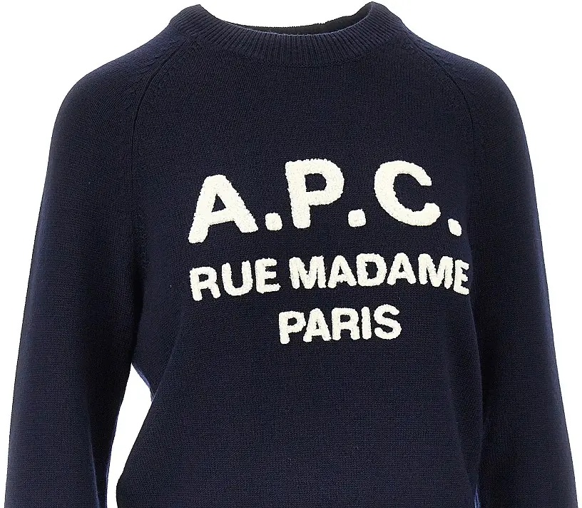 Pulover A.P.C. Terry-stitch logo wool sweater - Img 2