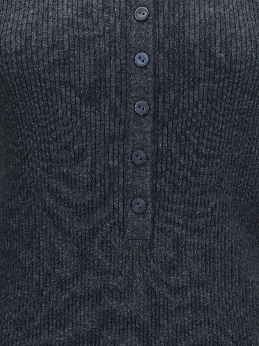 Pulover Airi Henley Sweater in cotton and cashmere - Img 5