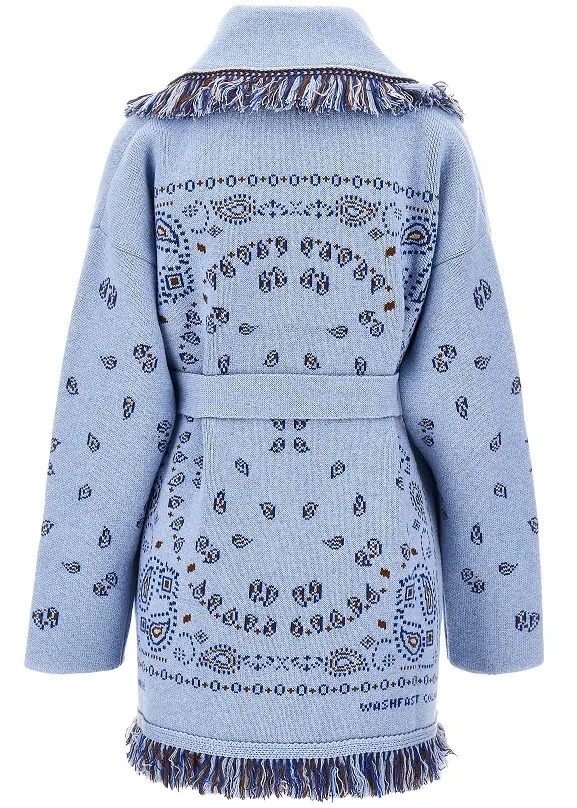 Pulover Bandana jacquard wool cardigan - Img 3