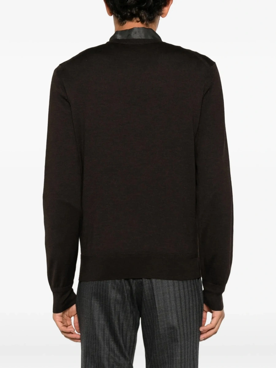 Pulover Cashmere and silk crew-neck sweater - Img 7