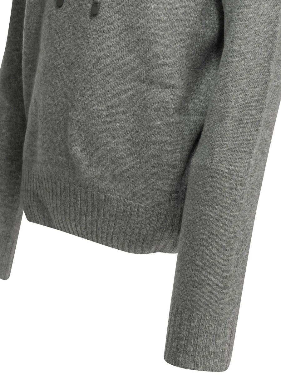 Pulover Cashmere hooded sweater - Img 4
