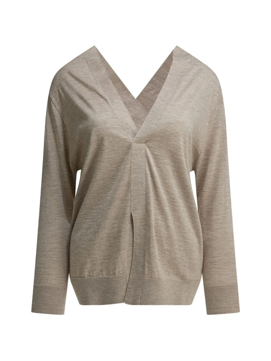 Pulover Cashmere v-neck sweater - Img 8