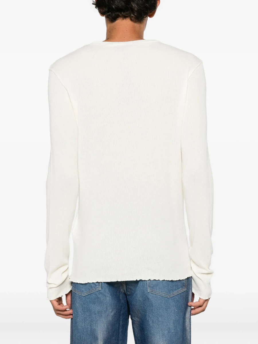 Pulover Cotton-blend long-sleeve Sweater - Img 6