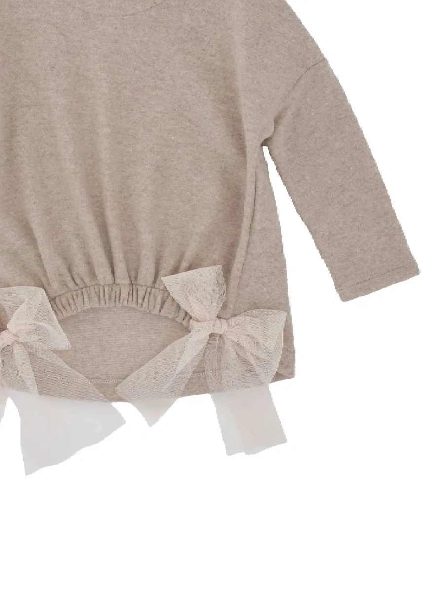 Pulover Cotton-cashmere sweater with bows - Img 2