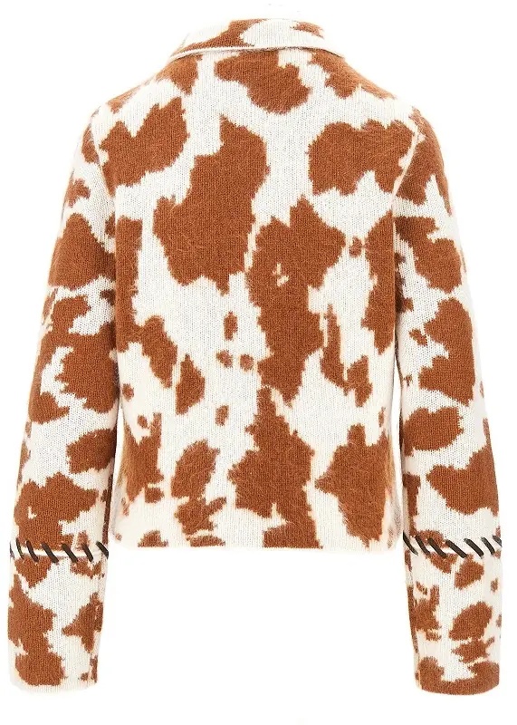 Pulover Cow-motif cashmere jacket - Img 3