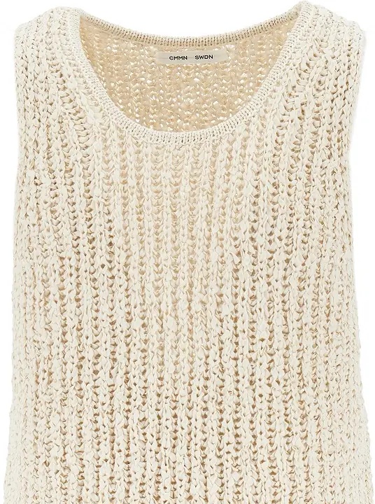 Pulover 'Eli' woven knitted cotton tank top - Img 2