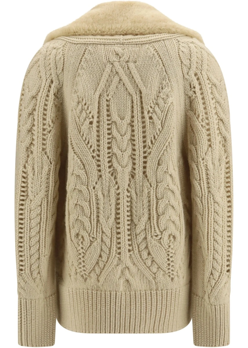 Pulover Ermanno Scervino alb din lana virgina - Img 2