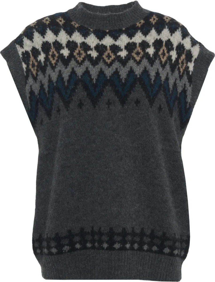 Pulover Jucca gri din alpaca - Img 2