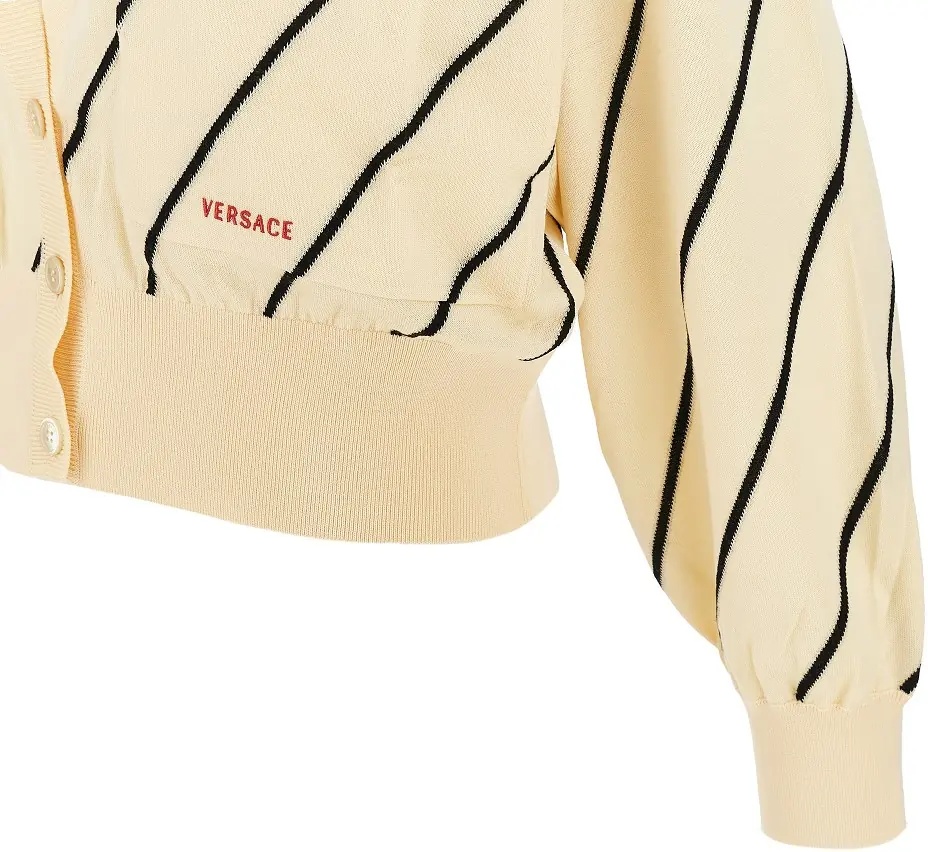 Pulover Knitted cardigan with logo embroidery - Img 2