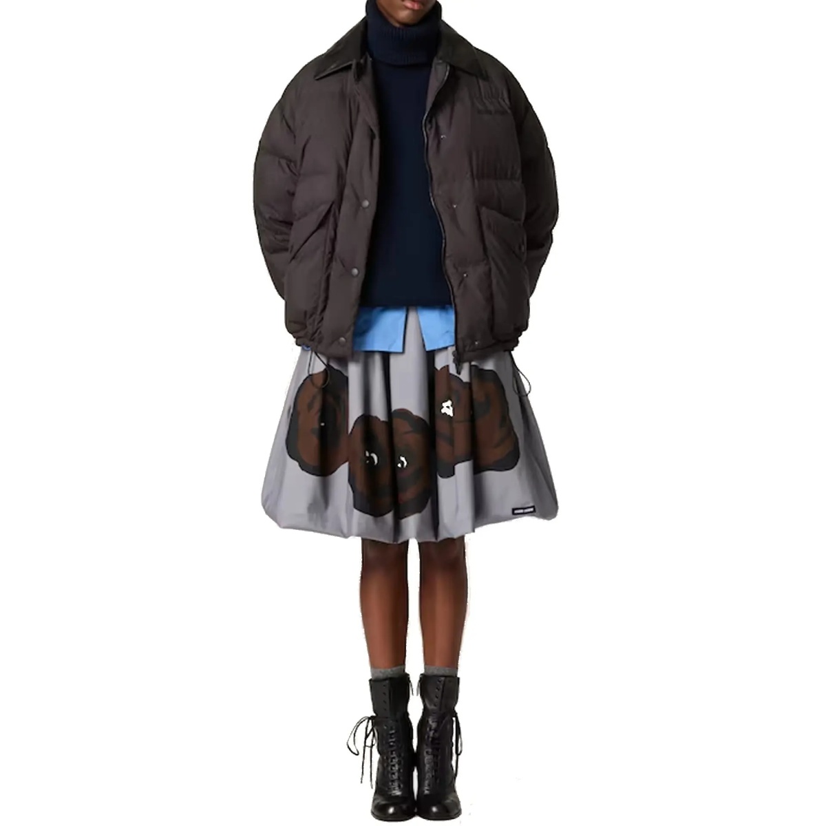 Pulover Miu Miu Wool-Cashmere Rollneck Sweater - Img 2