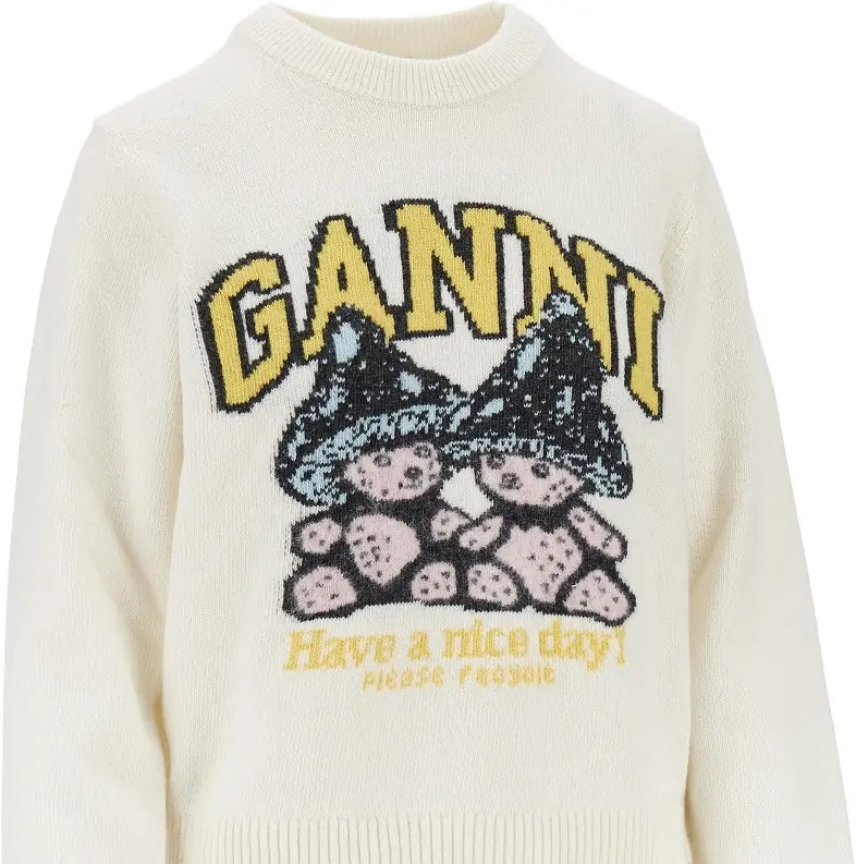 Pulover 'Mushroom Teddy' wool-blend sweater - Img 2