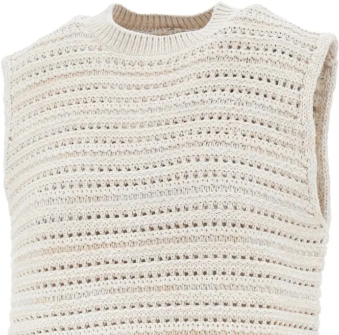 Pulover Openworked knit top - Img 2
