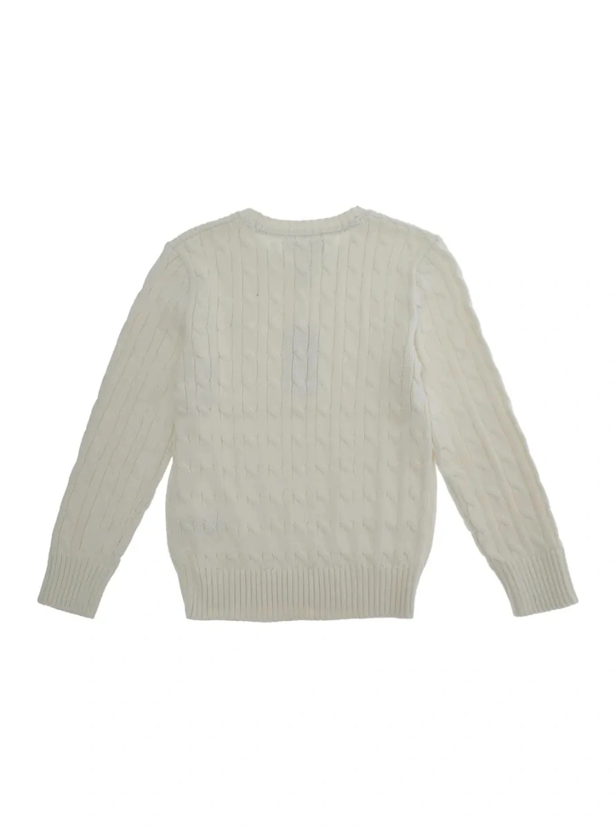 Pulover Ralph Lauren alb din bumbac - Img 2