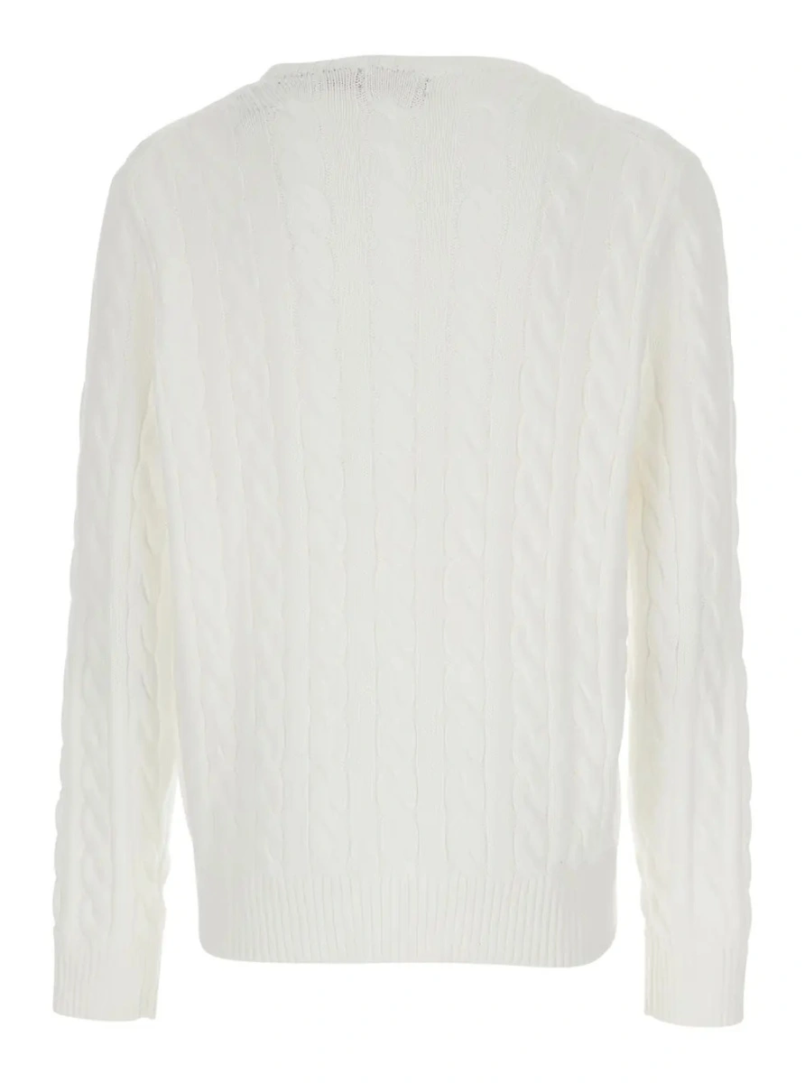 Pulover Ralph Lauren alb din bumbac - Img 2