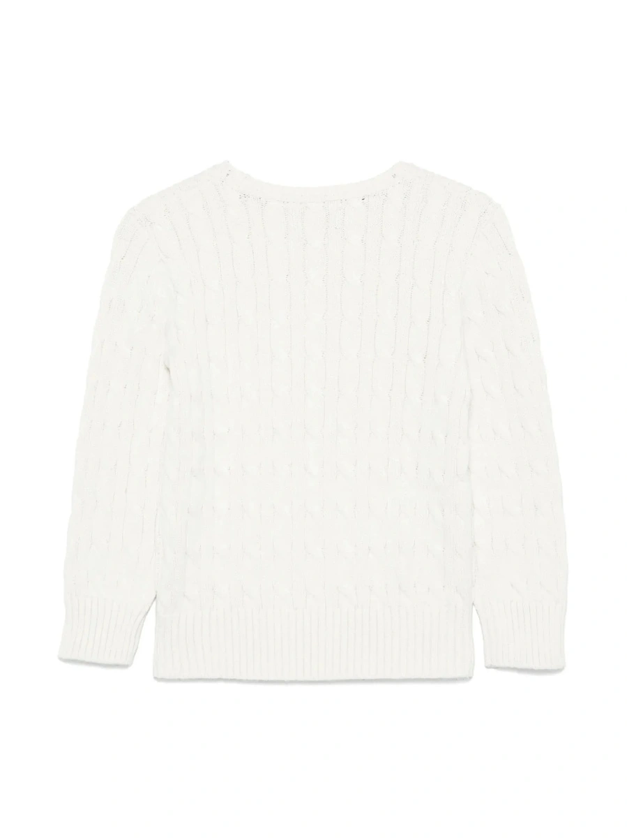 Pulover Ralph Lauren alb din bumbac - Img 4