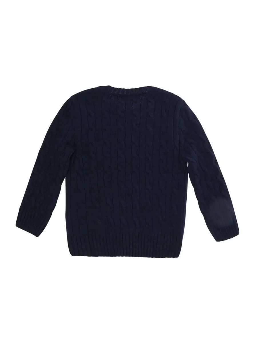 Pulover Ralph Lauren albastru din lana si casmir - Img 2