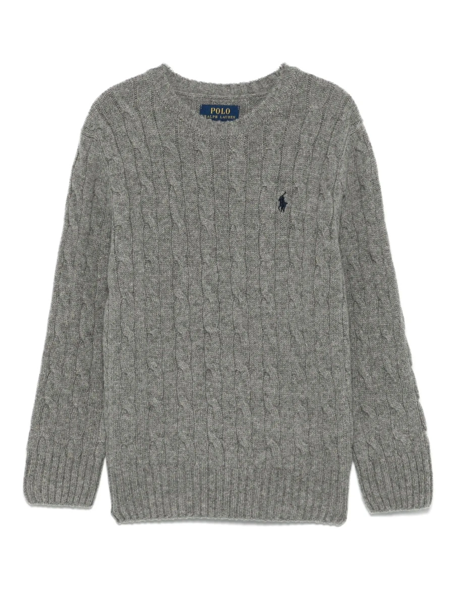 Pulover Ralph Lauren gri din lana si casmir - Img 4