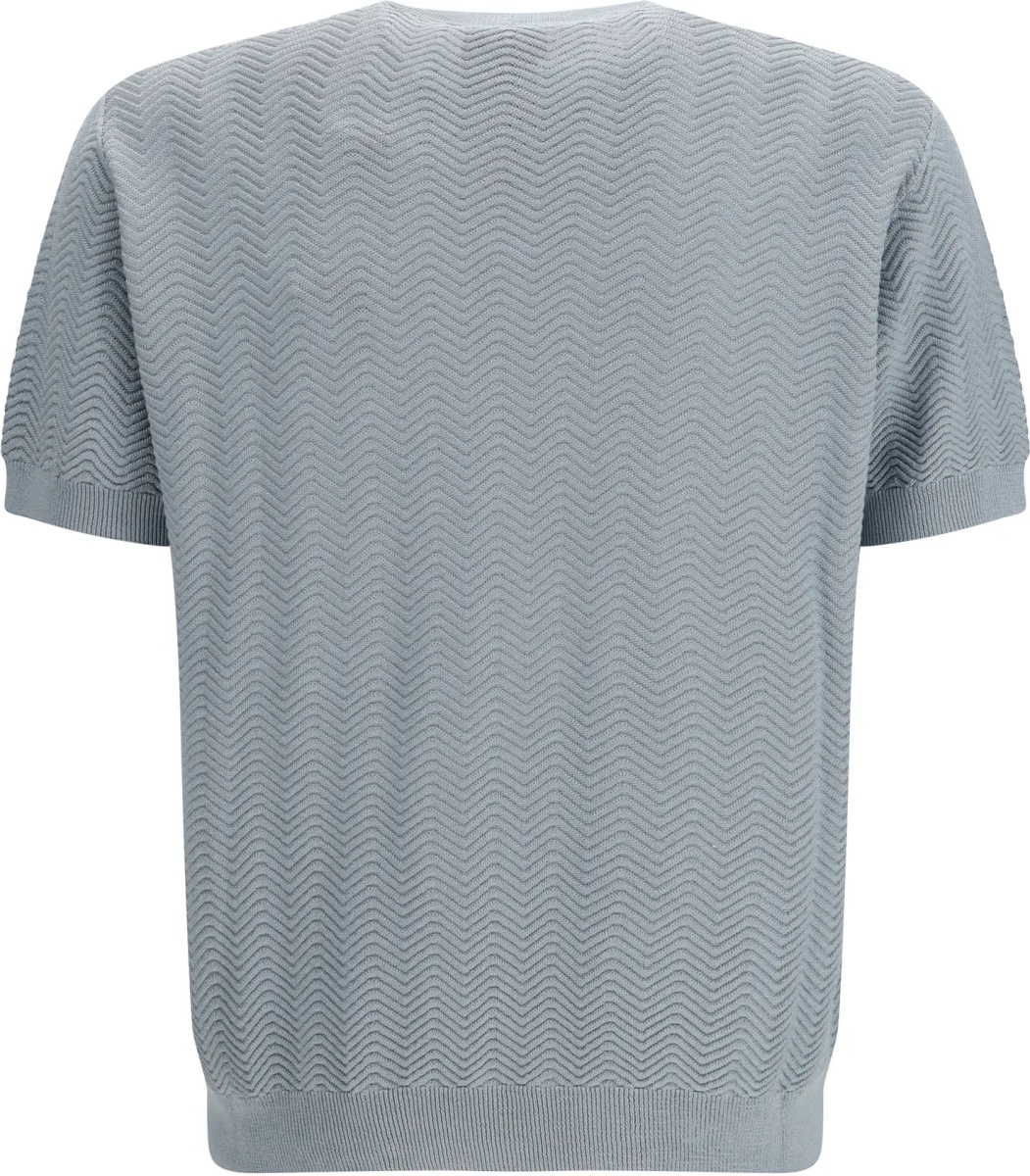 Pulover Short-sleeved cotton and silk Sweater - Img 2