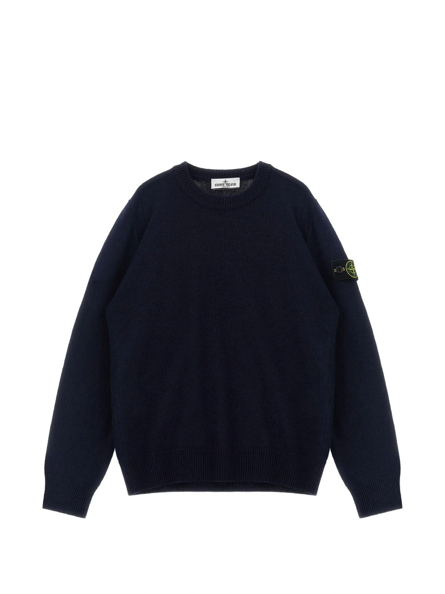 Pulover Stone Island albastru din lana - Img 6