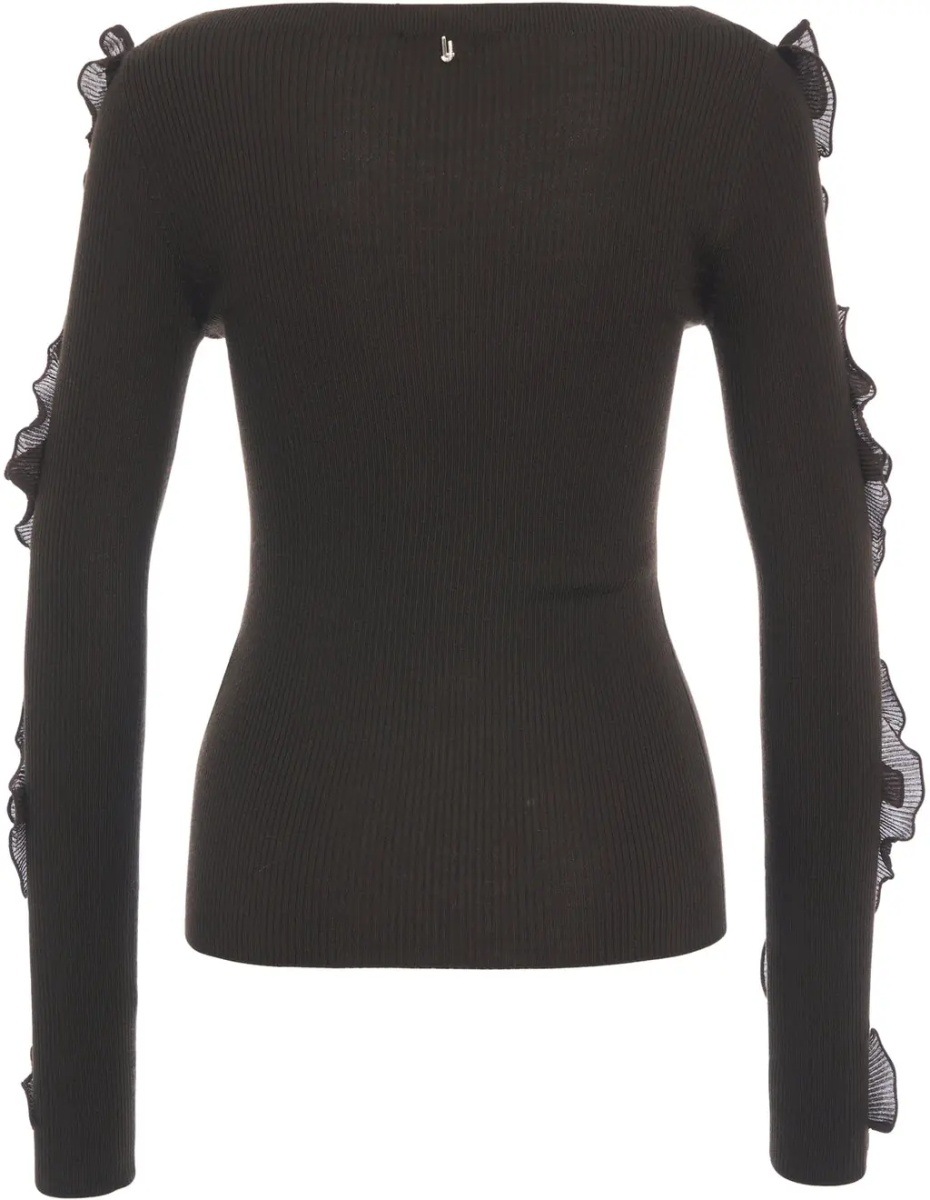 Pulover Sweater with ruffle details - Img 2