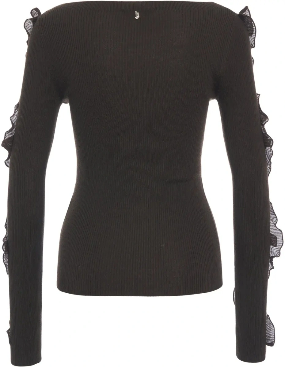Pulover Sweater with ruffle details - Img 2