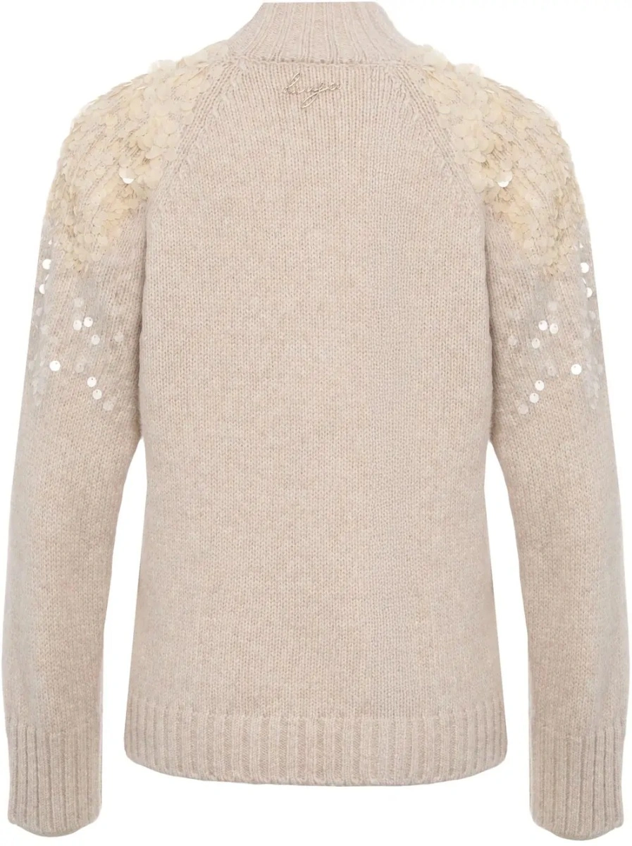 Pulover Sweater with sequin application - Img 2