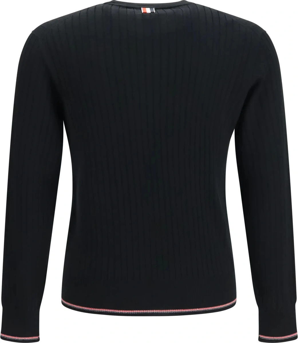 Pulover Thom Browne negru din bumbac - Img 2