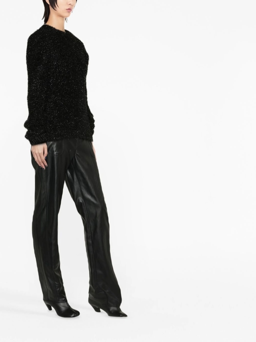 Pulover tricotat Alberta Ferretti negru - Img 7