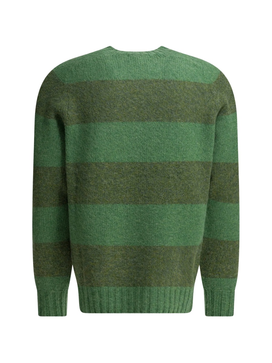 Pulover tricotat Beams Plus verde - Img 2