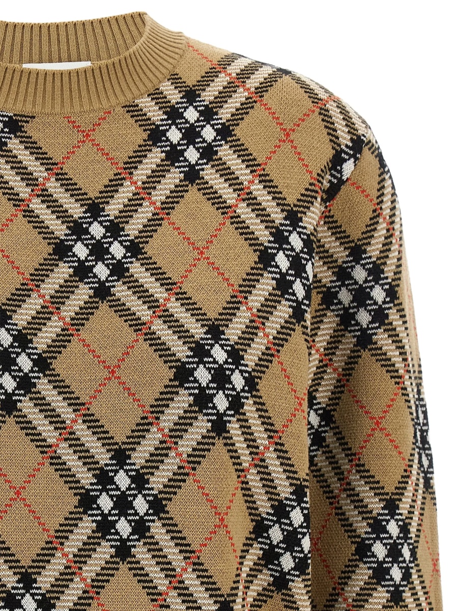 Pulover tricotat Burberry neutru - Img 3