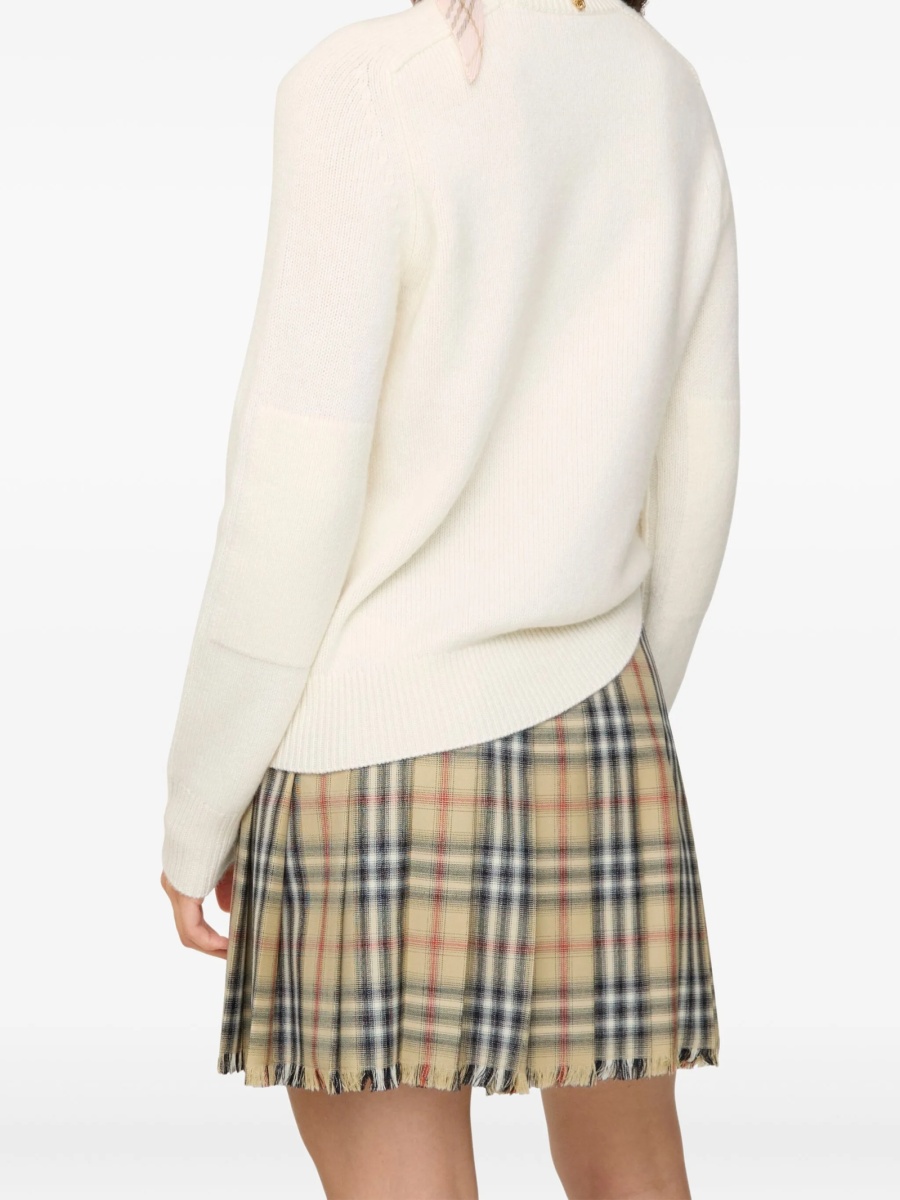 Pulover tricotat Burberry neutru - Img 3