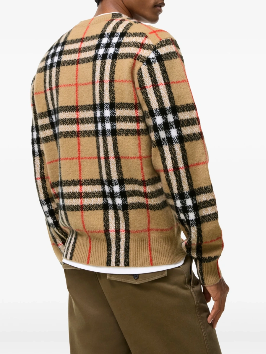 Pulover tricotat Burberry neutru - Img 3