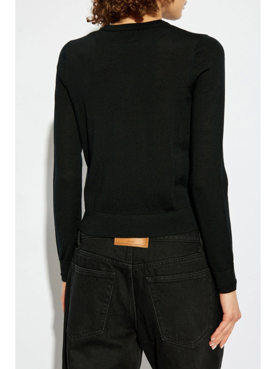 Pulover tricotat Diesel negru - Img 4