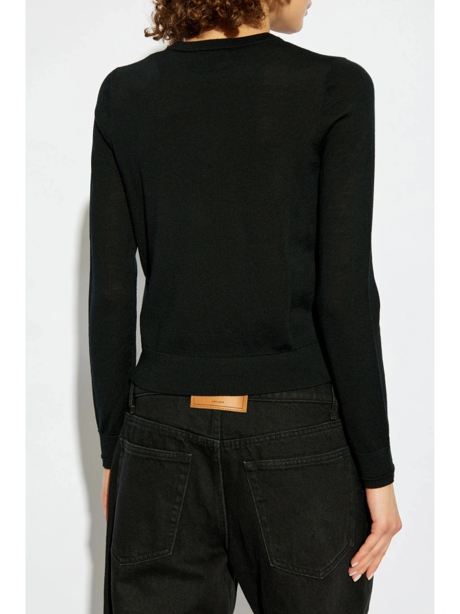 Pulover tricotat Diesel negru - Img 4