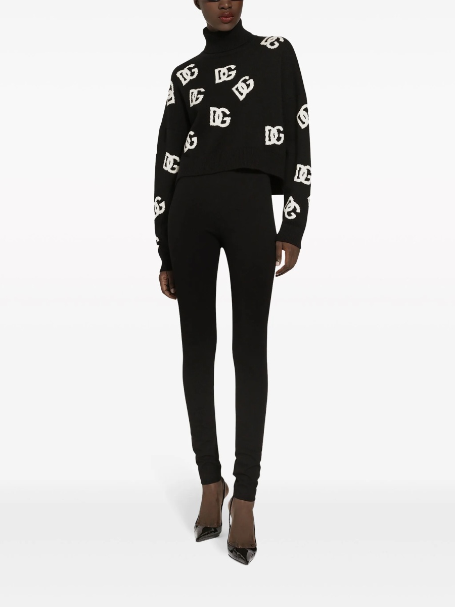 Pulover tricotat Dolce &amp; Gabbana negru - Img 3
