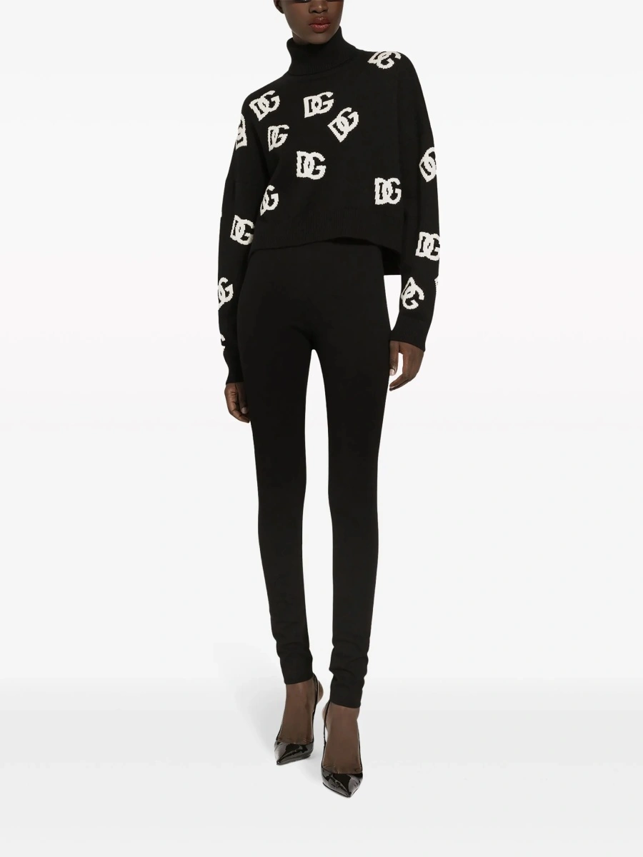 Pulover tricotat Dolce &amp; Gabbana negru - Img 3