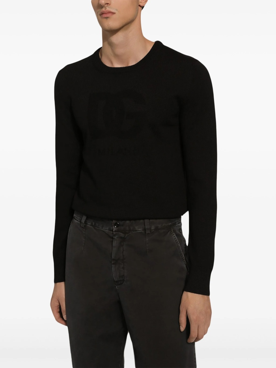 Pulover tricotat Dolce &amp; Gabbana negru - Img 4