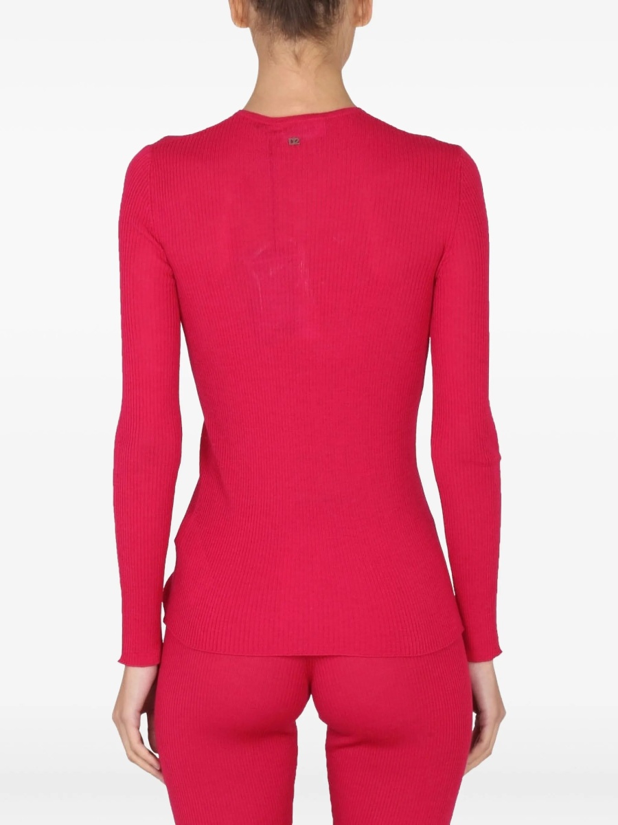 Pulover tricotat DSQUARED2 roz - Img 3