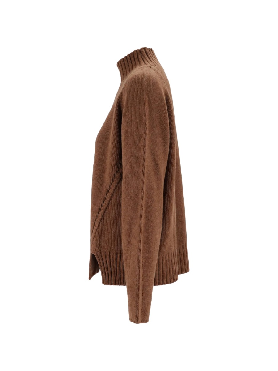 Pulover tricotat Ermanno Scervino maro - Img 3