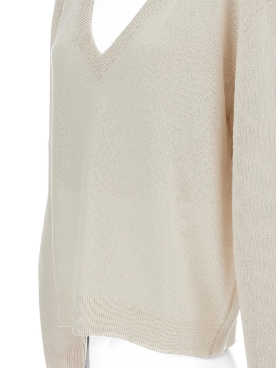 Pulover tricotat EXTREME CASHMERE neutru - Img 3