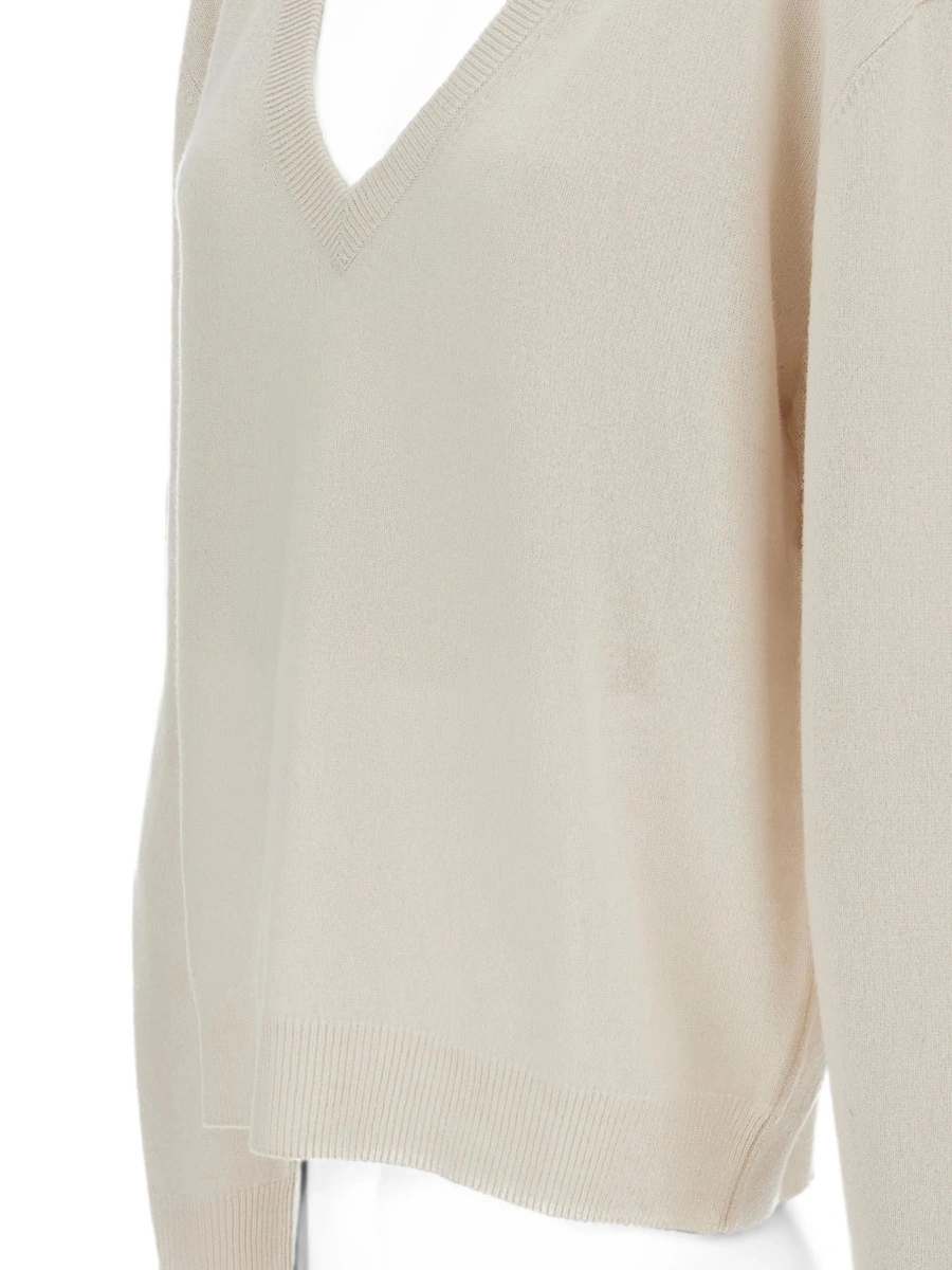 Pulover tricotat EXTREME CASHMERE neutru - Img 3