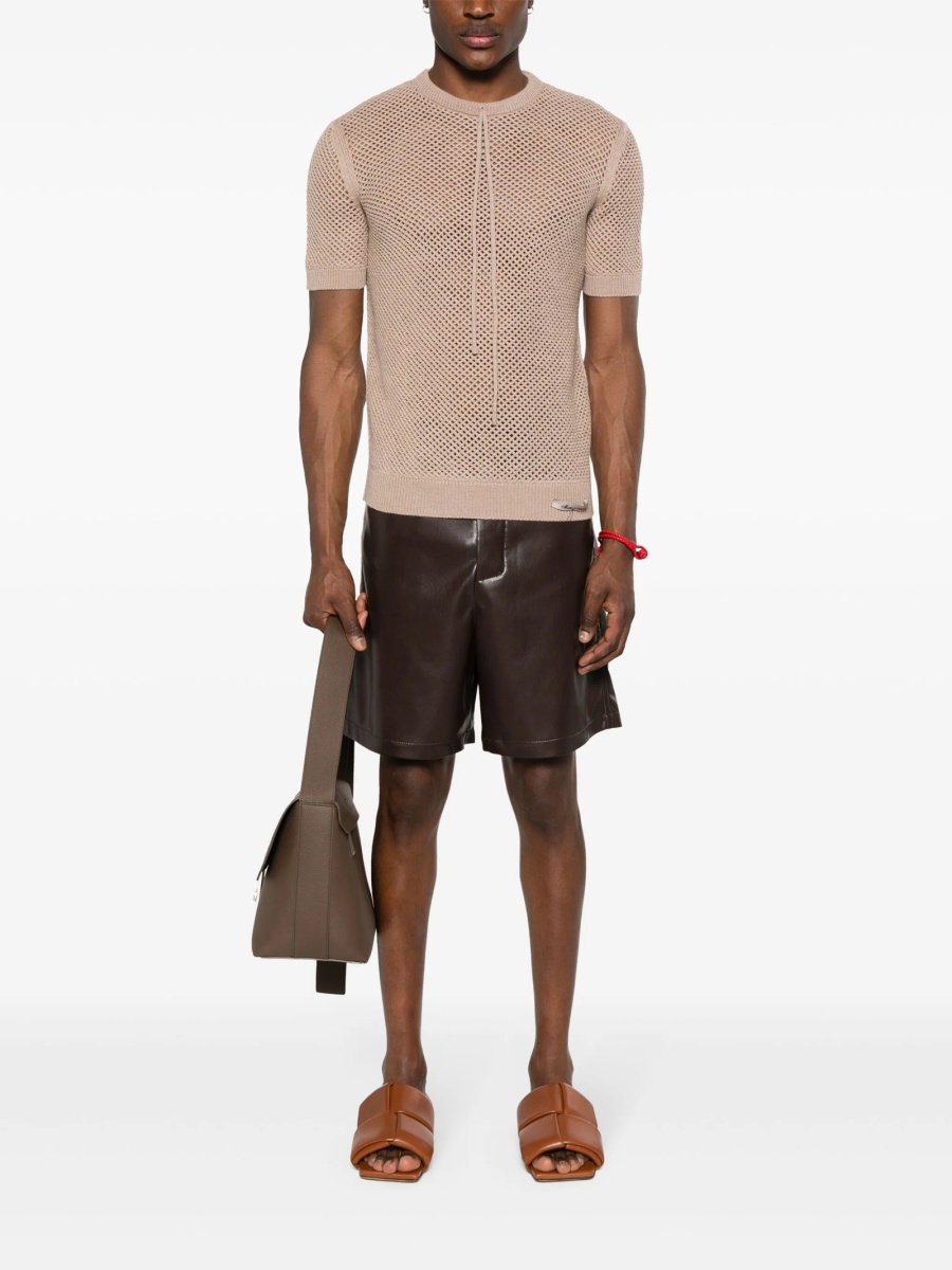 Pulover tricotat Fendi neutru - Img 2