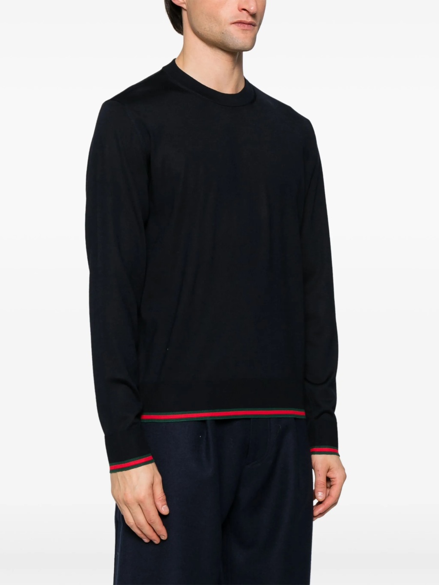 Pulover tricotat Gucci albastru - Img 3