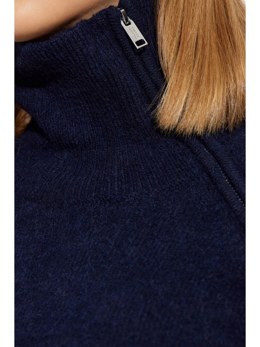 Pulover tricotat ISABEL MARANT ETOILE albastru - Img 5
