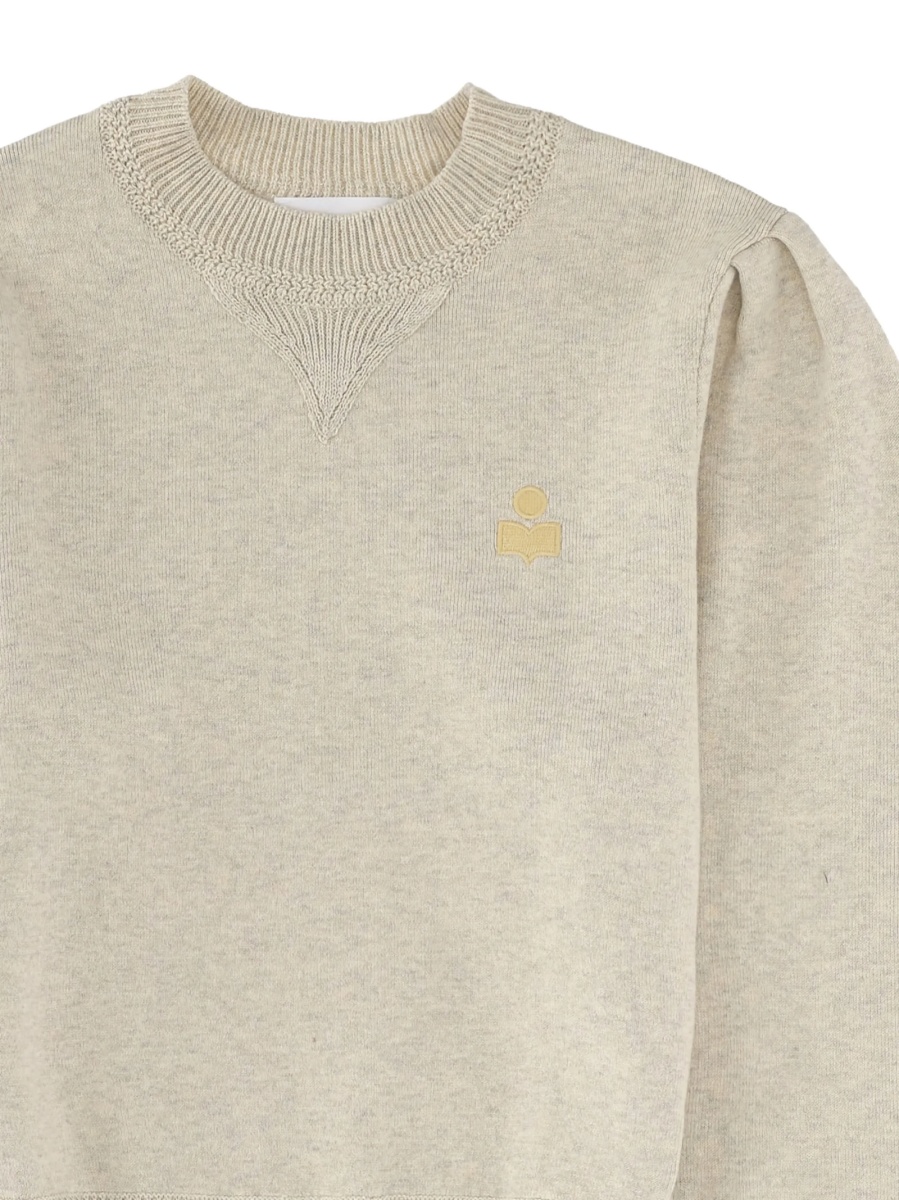 Pulover tricotat ISABEL MARANT ETOILE neutru - Img 2